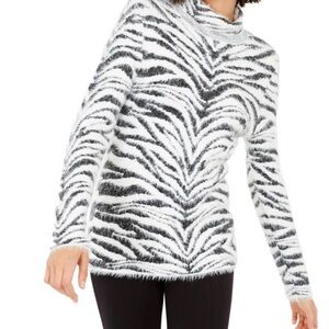 INC Zebra Print Sweater XL